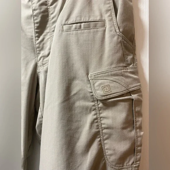 511 Tactical Pants Mens 32x34 Beige Cargo Workwear Uniform Double Knee Like New - Picture 4 of 5